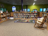 Reading area in library