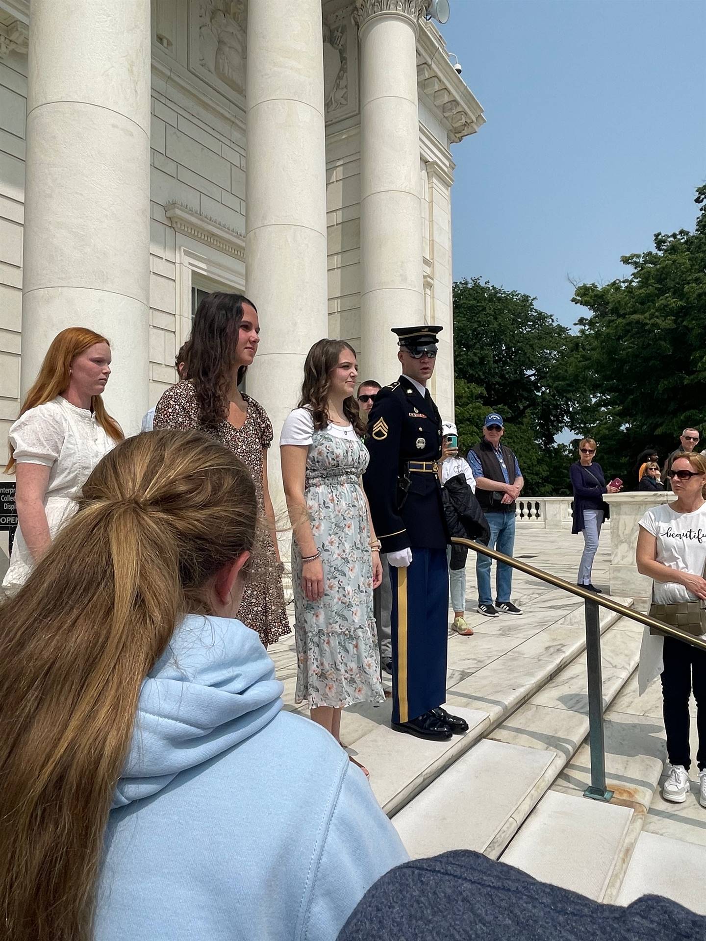 TFCA students participating in the Wreath Laying Ceremony at Arlington National Cemetary